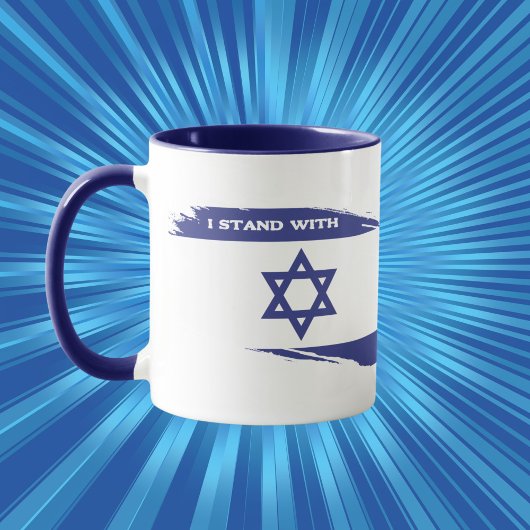 Patriottisch Joods Ik sta achter Israël Mok