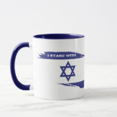 Patriottisch Joods Ik sta achter Israël Mok (Links)