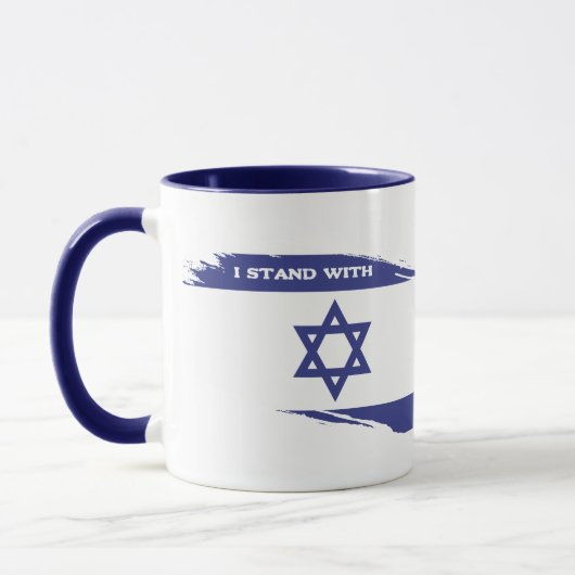 Patriottisch Joods Ik sta achter Israël Mok (Links)