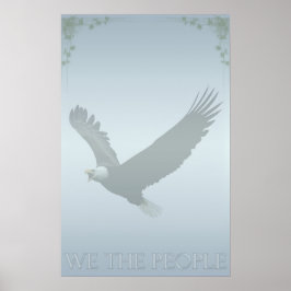 Patriottisch Kaal Eagle "wij van de Mensen" V.S.- Poster