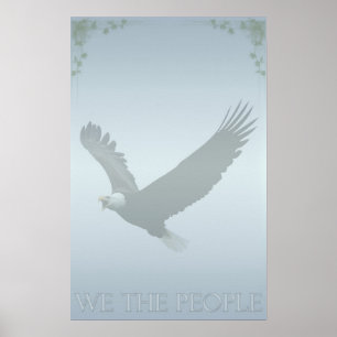 Patriottisch Kaal Eagle "wij van de Mensen" V.S.- Poster