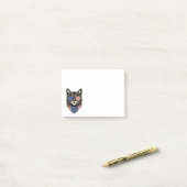 Patriottisch Kat Crazy Cat Lady Amerikaanse vlag Post-it® Notes (Op bureau)