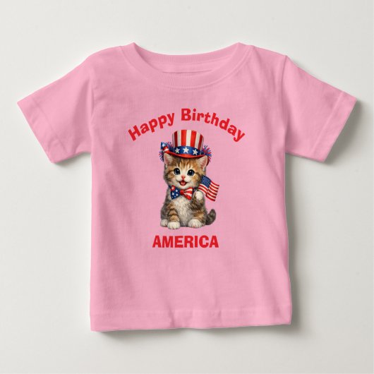 Patriottisch Katoenen T-Shirt voor Kinderen met Ki (Voorkant)