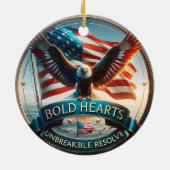 Patriottisch Keepsake-Ornament Keramisch Ornament (Achterkant)