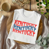 Patriottisch Kentucky Rood en Blauw Boho T-shirt