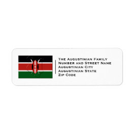 Patriottisch | KENYA Flag Etiket