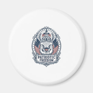 Patriottisch Kerk Kamp Vector Grafische T-shirt Magneet