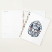 Patriottisch Kerk Kamp Vector Grafische T-shirt Planner (Display)