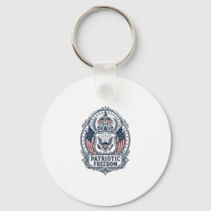 Patriottisch Kerk Kamp Vector Grafische T-shirt Sleutelhanger