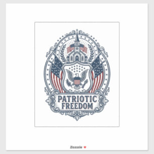 Patriottisch Kerk Kamp Vector Grafische T-shirt Sticker