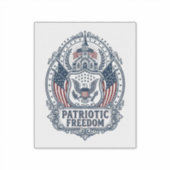 Patriottisch Kerk Kamp Vector Grafische T-shirt Sticker (Voorkant)