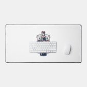 Patriottisch Kersenfris Retro Vector Grafisch T-sh Bureaumat (Keyboard & Muis)