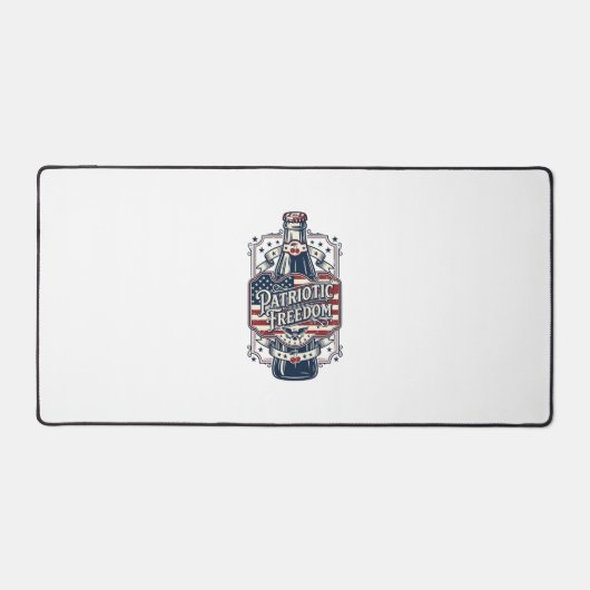 Patriottisch Kersenfris Retro Vector Grafisch T-sh Bureaumat (Voorkant)