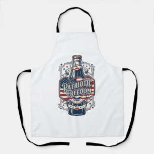 Patriottisch Kersenfris Retro Vector Grafische T-s Schort