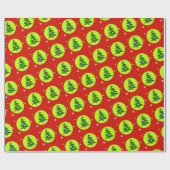 Patriottisch kerstcadeaupapier met kerstcadeautjes cadeaupapier (Vlak)