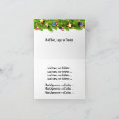 Patriottisch kerstmis American Eagle Note Card Bedankkaart (Binnen)