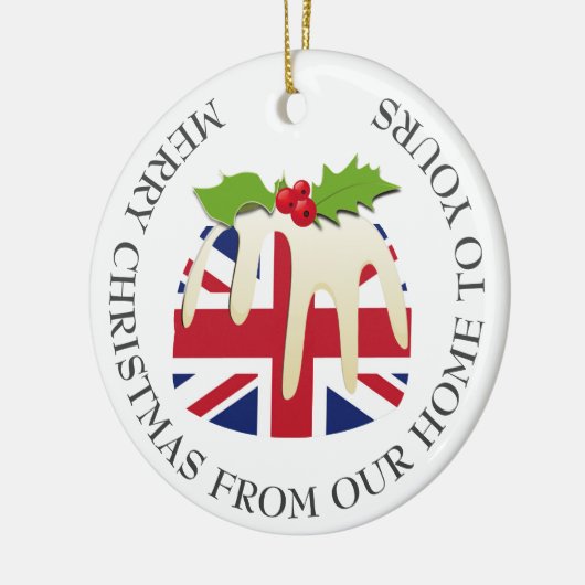 Patriottisch | Kerstmis | BRITISH UK FLAG Keramisch Ornament (Links)