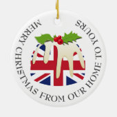 Patriottisch | Kerstmis | BRITISH UK FLAG Keramisch Ornament (Achterkant)