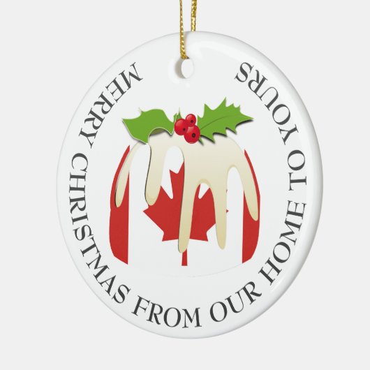 Patriottisch | Kerstmis met | CANADA-VLAG Keramisch Ornament (Links)