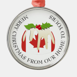 Patriottisch | Kerstmis met | CANADA-VLAG Metalen Ornament