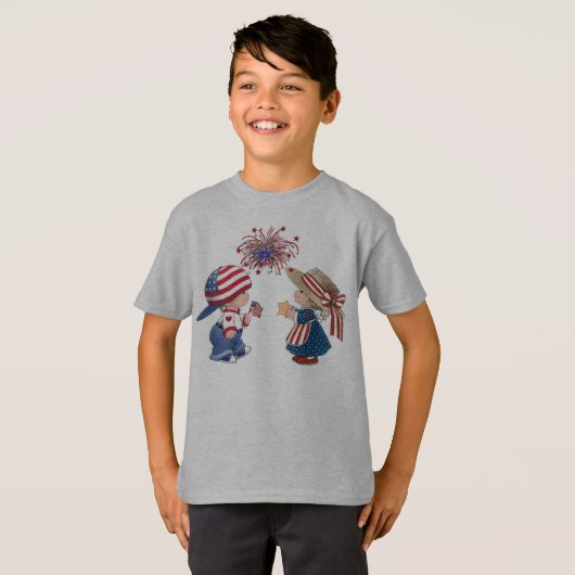 Patriottisch Kinder Shirt (Voorkant volledig)