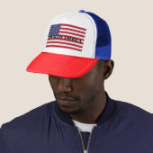 Patriottisch klassiek en krachtig God zegene Ameri Trucker Pet (In situ)