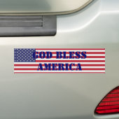 Patriottisch Klassiek en machtig God Zonder Amerik Bumpersticker (Op auto)