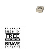 Patriottisch klein rubberstempel (Gestempeld)