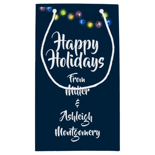 Patriottisch Kleine Kerst Papier Gift Tas Klein Cadeauzakje (Achterkant)