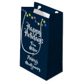 Patriottisch Kleine Kerst Papier Gift Tas Klein Cadeauzakje (Achterkant Gekanteld)