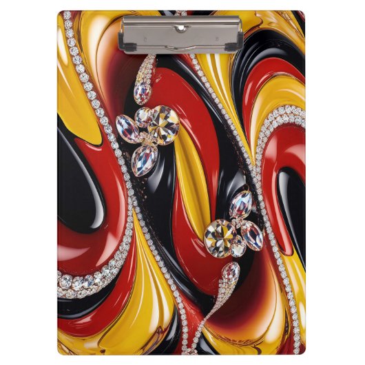 Patriottisch Klembord met Belgische kleuren (Voorkant)