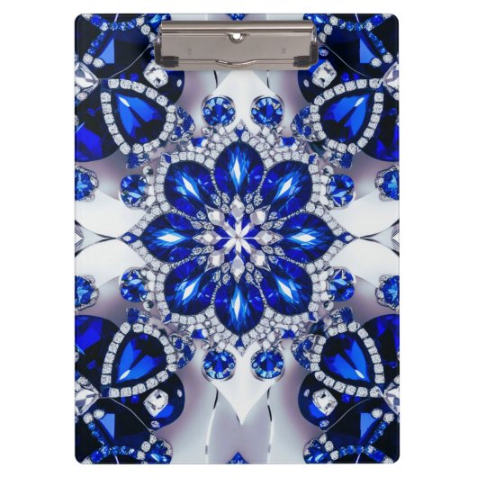 Patriottisch Klembord met Blauw-Witte Kleuren (Voorkant)