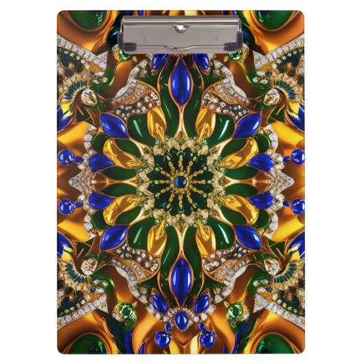 Patriottisch Klembord met Brazilië Kleuren (Voorkant)