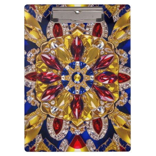 Patriottisch Klembord met Colombia Kleuren (Voorkant)