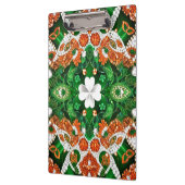 Patriottisch Klembord met Ierse kleuren Klaverblad (Links)