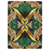 Patriottisch Klembord met Jamaicaanse Kleuren (Achterkant)