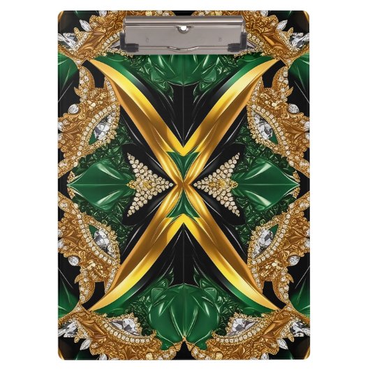 Patriottisch Klembord met Jamaicaanse Kleuren (Voorkant)