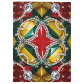 Patriottisch Klembord met Los Angeles Kleuren (Achterkant)