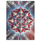 Patriottisch Klembord met Noorse kleuren (Achterkant)