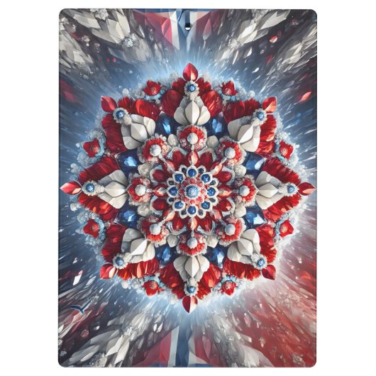 Patriottisch Klembord met Noorse kleuren (Achterkant)