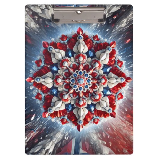 Patriottisch Klembord met Noorse kleuren (Voorkant)