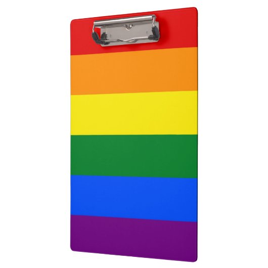 Patriottisch Klembord met Pride vlag van LGBT (Links)