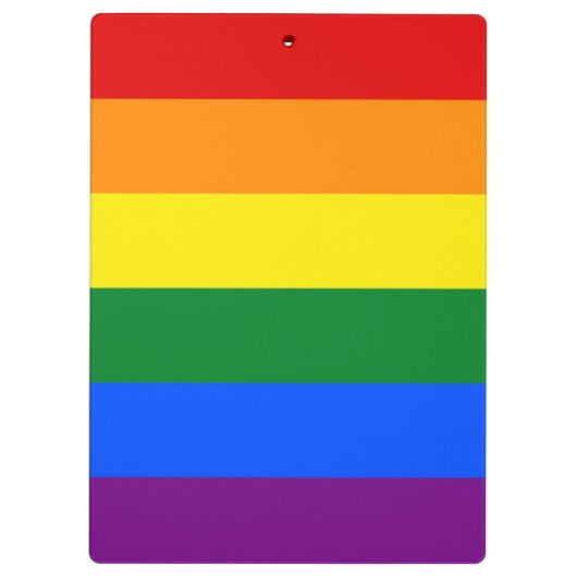 Patriottisch Klembord met Pride vlag van LGBT (Achterkant)