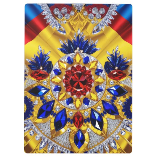 Patriottisch Klembord met Roemeense kleuren (Achterkant)