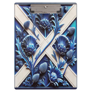 Patriottisch Klembord met Schots Thistles-ontwerp