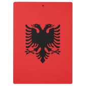 Patriottisch Klembord met vlag van Albanië (Achterkant)