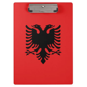 Patriottisch Klembord met vlag van Albanië