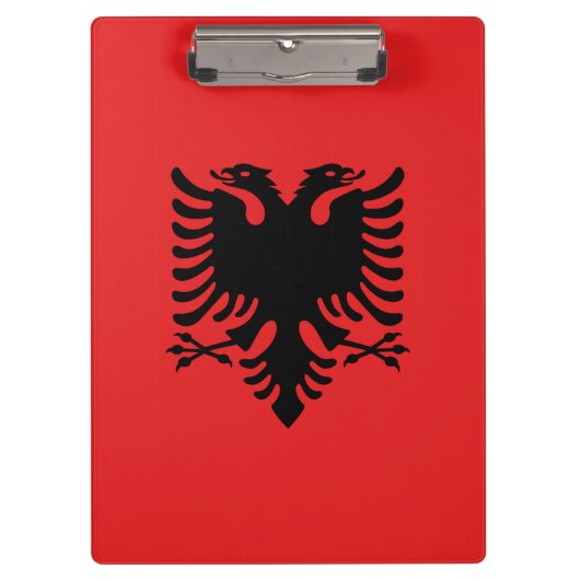 Patriottisch Klembord met vlag van Albanië (Voorkant)