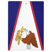 Patriottisch Klembord met vlag van Amerikaans-Samo (Achterkant)