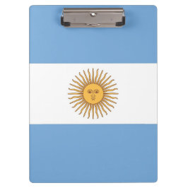 Patriottisch Klembord met vlag van Argentinië